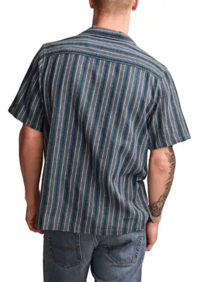 Short Sleeve Camp Collar Shirt