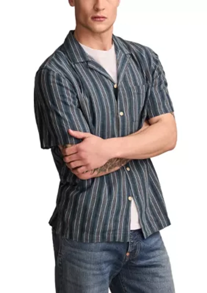 Short Sleeve Camp Collar Shirt