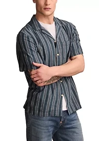 Short Sleeve Camp Collar Shirt