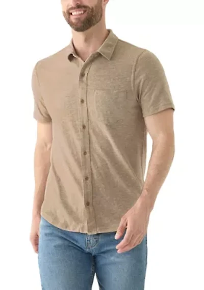 Short Sleeve Linen Button Down Shirt