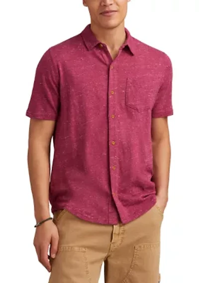 Short Sleeve Linen Button Down Shirt