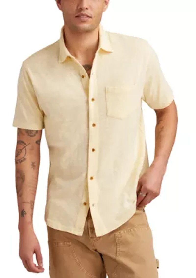 Short Sleeve Linen Button Down Shirt