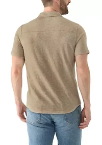 Short Sleeve Linen Button Down Shirt