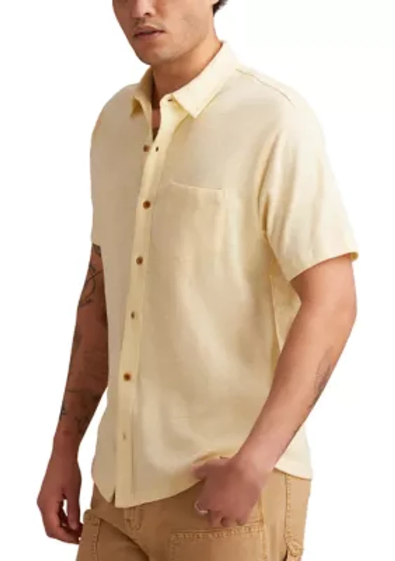 Short Sleeve Linen Button Down Shirt