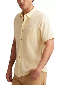 Short Sleeve Linen Button Down Shirt
