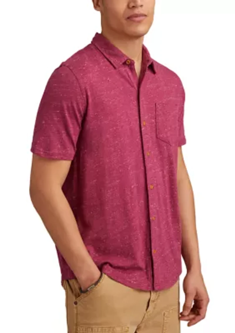 Short Sleeve Linen Button Down Shirt