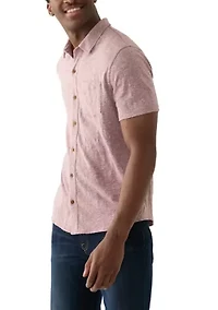 Short Sleeve Linen Button Down Shirt