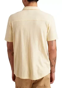 Short Sleeve Linen Button Down Shirt