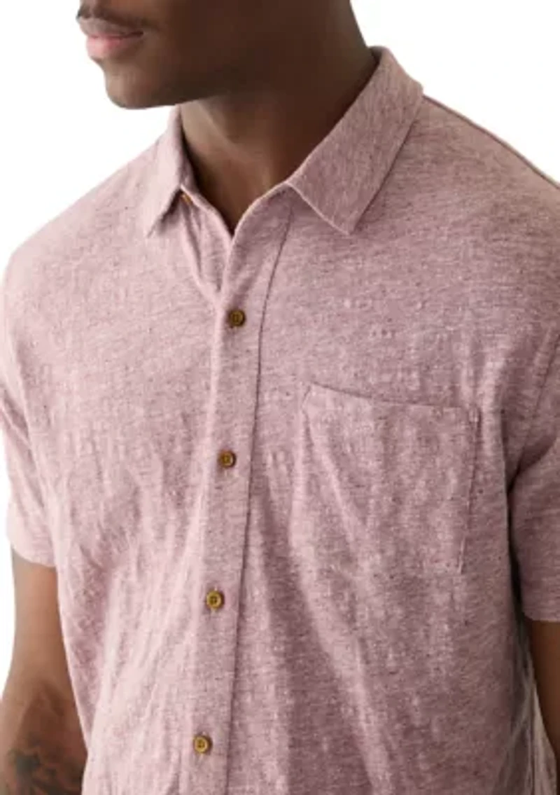 Short Sleeve Linen Button Down Shirt