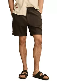 7" Linen Pull On Shorts