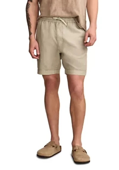7" Linen Pull On Shorts