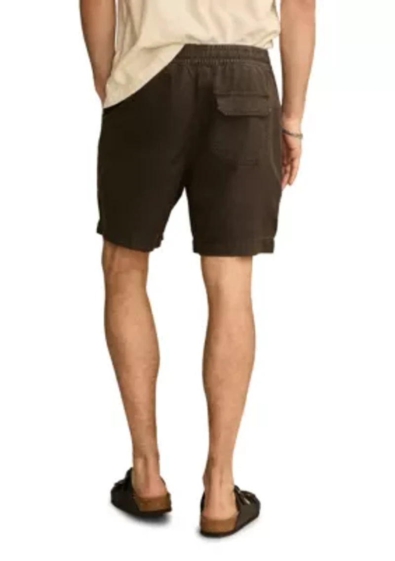 7" Linen Pull On Shorts