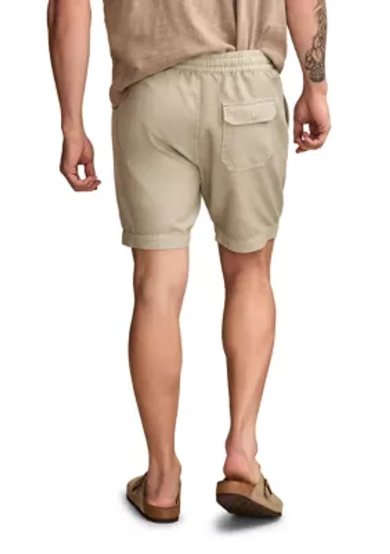 7" Linen Pull On Shorts