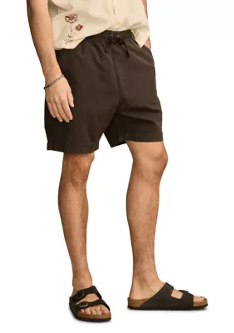 7" Linen Pull On Shorts