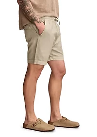 7" Linen Pull On Shorts
