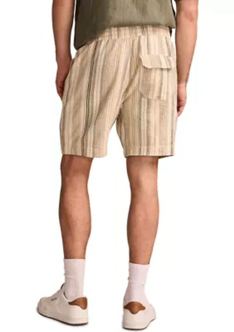 7'' Striped Linen Shorts