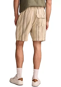7'' Striped Linen Shorts