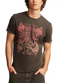 Grateful Dead Floral Short Sleeve Graphic T-Shirt
