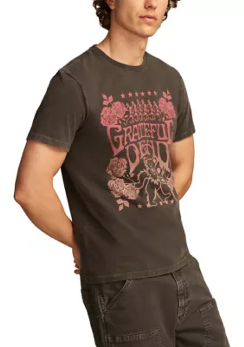 Grateful Dead Floral Short Sleeve Graphic T-Shirt