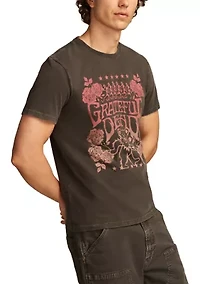 Grateful Dead Floral Short Sleeve Graphic T-Shirt