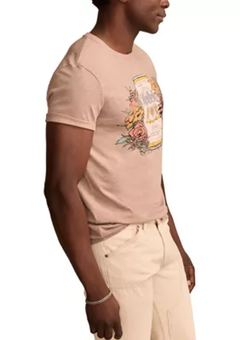 Modelo Flowers Short Sleeve Graphic T-Shirt