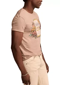 Modelo Flowers Short Sleeve Graphic T-Shirt