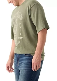 Big & Tall Short Sleeve Nashville Guitars Graphic T-Shirt