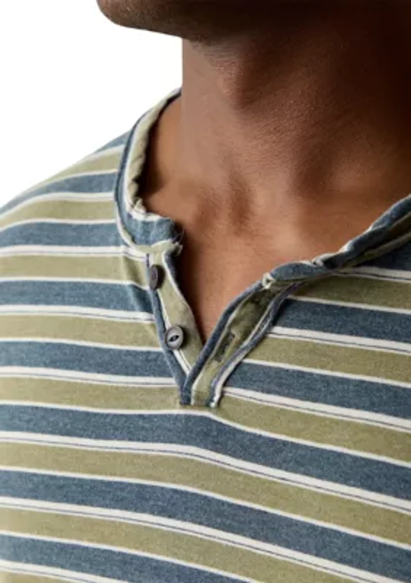 Venice Burnout Stripe Crew Neck Shirt