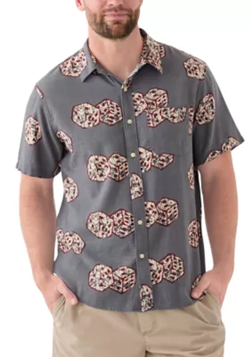 Dice Printed Short Sleeve Shirt