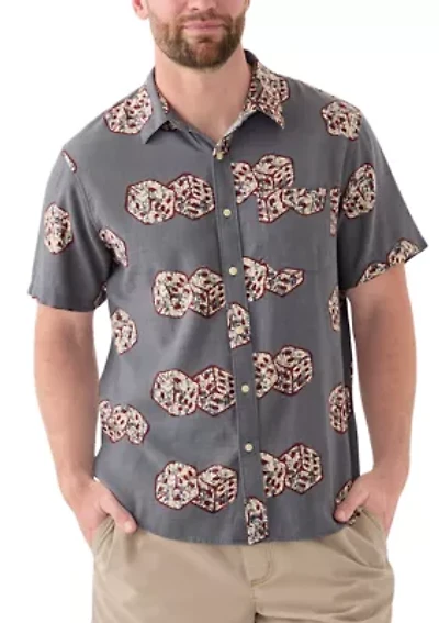Dice Printed Short Sleeve Shirt