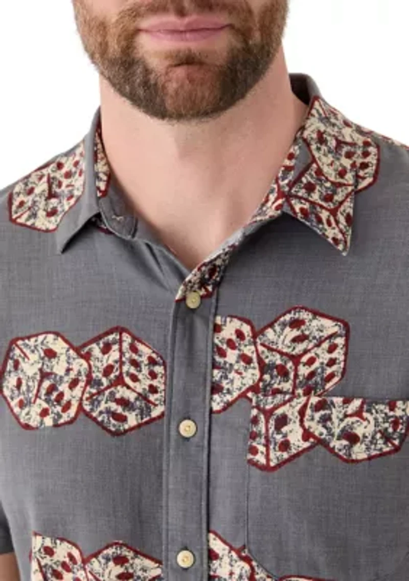 Dice Printed Short Sleeve Shirt