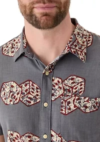Dice Printed Short Sleeve Shirt