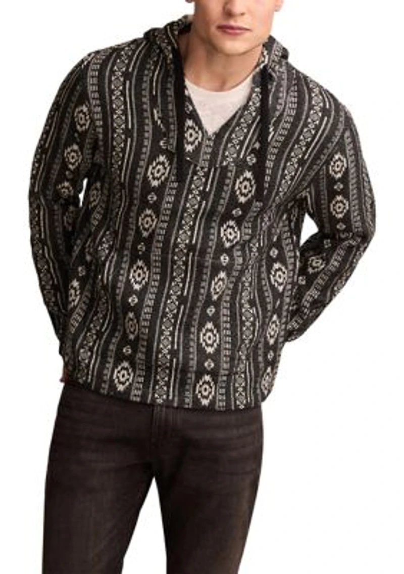 Woven Jacquard Printed Hoodie