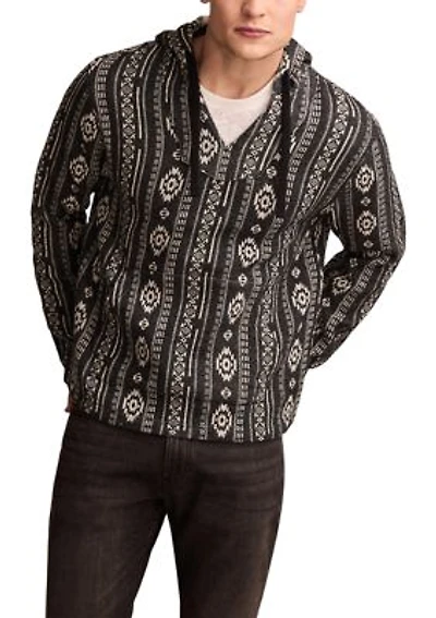 Woven Jacquard Printed Hoodie