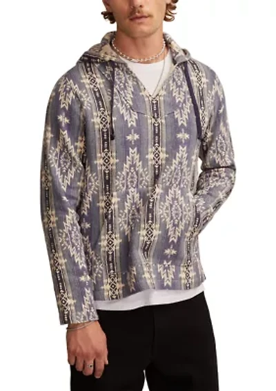 Woven Jacquard Printed Hoodie