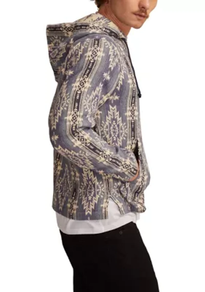 Woven Jacquard Printed Hoodie