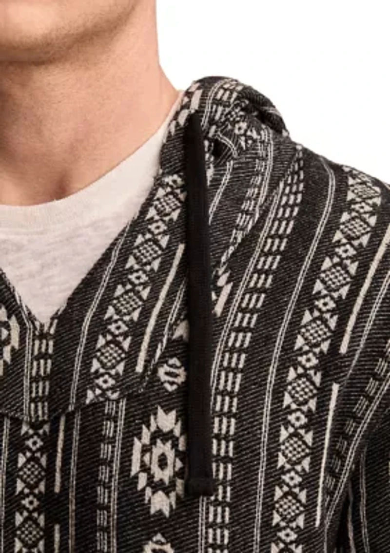 Woven Jacquard Printed Hoodie