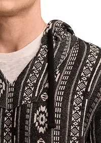 Woven Jacquard Printed Hoodie