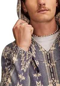 Woven Jacquard Printed Hoodie