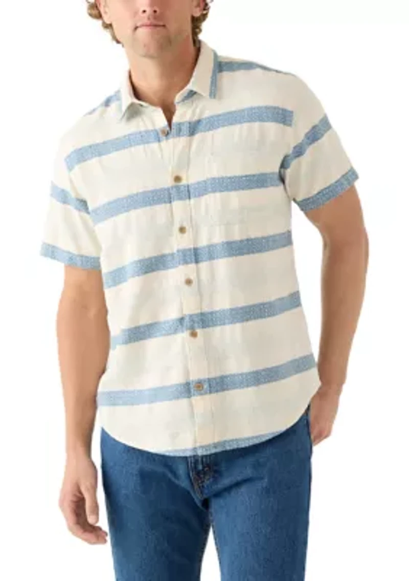 Short Sleeve Derby Strip San Gabriel Shirt