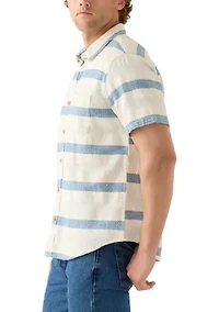 Short Sleeve Derby Strip San Gabriel Shirt