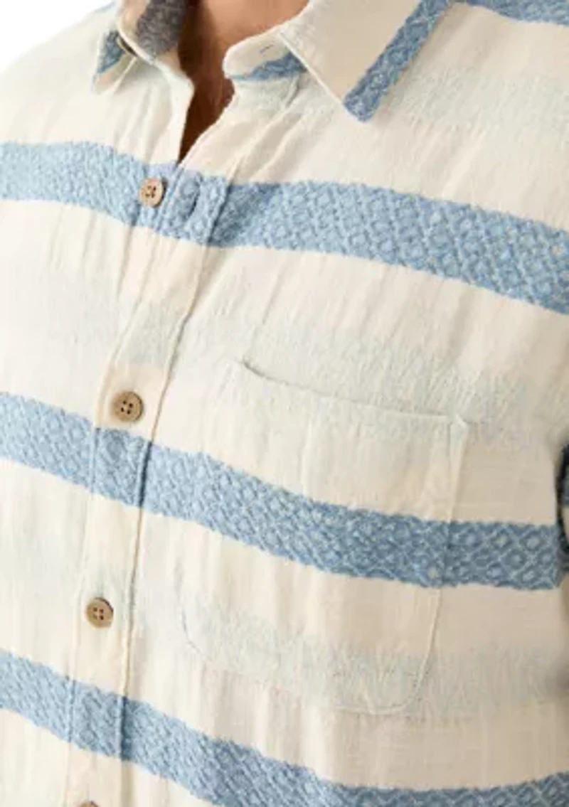 Short Sleeve Derby Strip San Gabriel Shirt