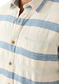 Short Sleeve Derby Strip San Gabriel Shirt