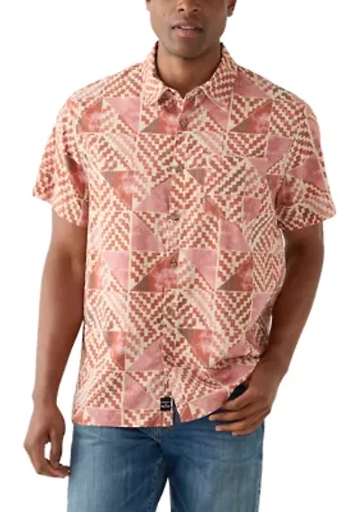 Men's Short Sleeve Printed Playa Shirt