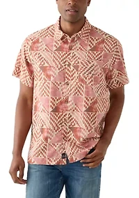 Men's Short Sleeve Printed Playa Shirt