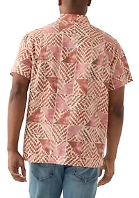 Men's Short Sleeve Printed Playa Shirt