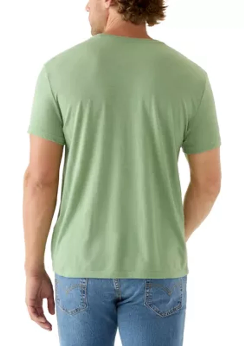 Short Sleeve Crew Neck Chill Mode Bear Tee