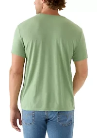Short Sleeve Crew Neck Chill Mode Bear Tee