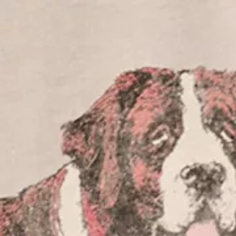 Big & Tall Short Sleeve St. Bernard Graphic T-Shirt