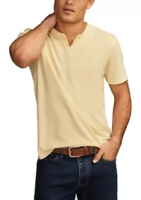 Big & Tall Venice Burnout Henley T-Shirt